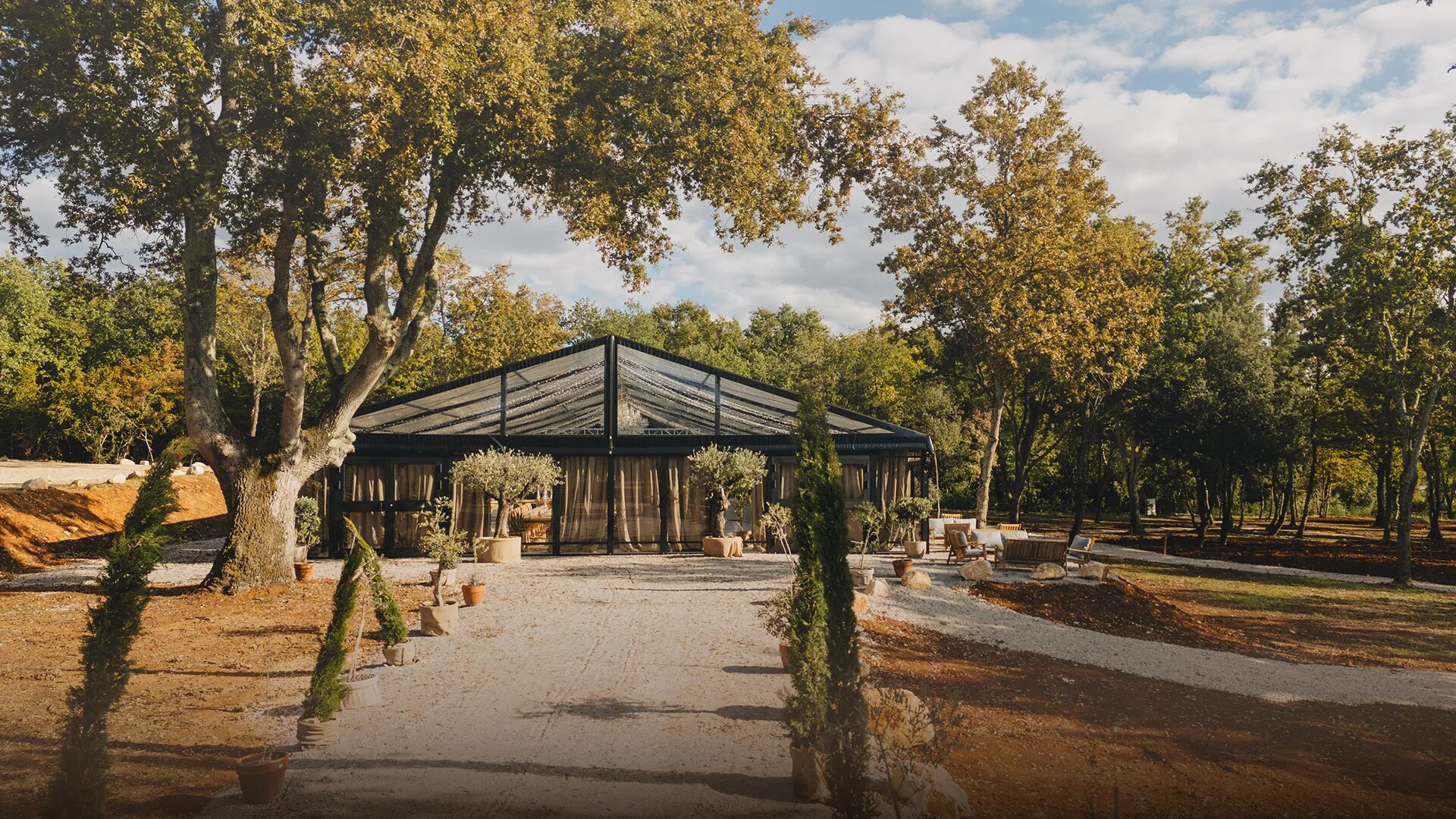 D'Orangerie garden and event hall in Istria