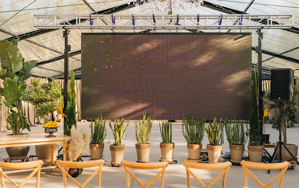 Conference and presentation setup at D'Orangerie