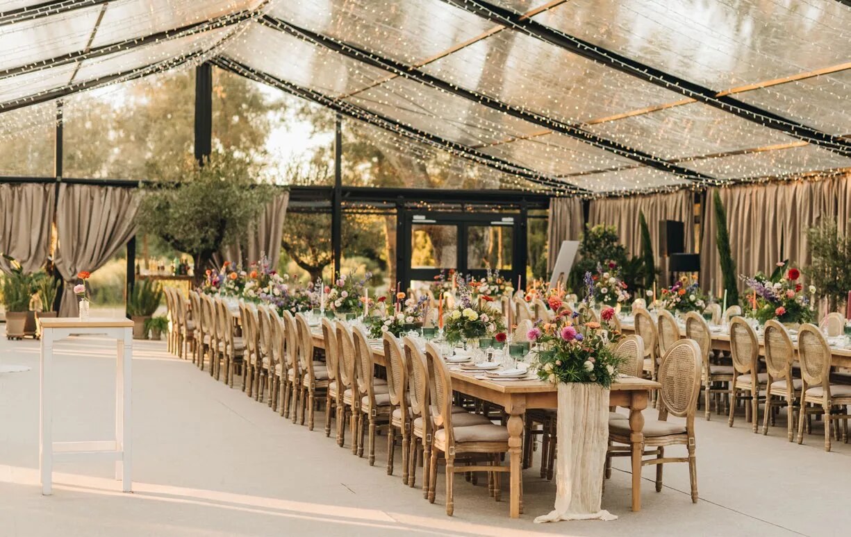 Wedding reception inside D'Orangerie