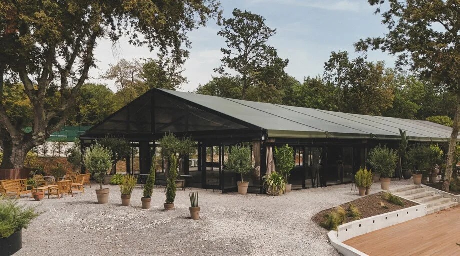 D'Orangerie with olive green roof finish